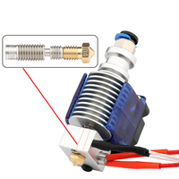 Bagian Printer 3d kepala cetak Bowen jarak jauh V6 versi pembaruan 12/24V dengan 3010 kipas XH2.54 j-head Hotend Kit ekstruder untuk E3D Hotend