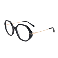 Montures de lunettes de lecture polygonales colorées en métal unisexe 2026 Dongsheng – Ventes flash