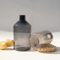 Bouteille pulvérisateur d'alcool en plastique vide à épaule inclinée, couleur personnalisée, 300 ml 500 ml, avec pulvérisateur à gâchette de 28 mm