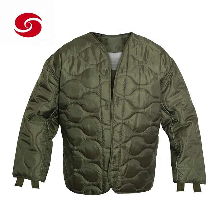 Olive Green Winter M65 Field Jacket Print Plastic Camouflage Nylon 