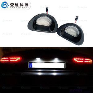เทคโนโลยีเติ้งตี้ไฟส่องป้ายทะเบียน LED แบบใส แสงสีขาว สำหรับ Citroen C1 MK โลโก้ 107 อะไหล่ทดแทน - Product Image 1
