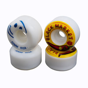 Roues de skateboard Black Market (BM) professionnelles style street, double courbure, 52/53mm, multi-modèles, 101a/102a - Product Image 2