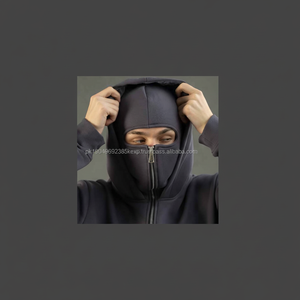 Sudadera con Capucha Estilo Balaclava de Moda, con Cierre de Cremallera, Estilo Ninja, para Invierno, Precio de Mayoreo - Product Image 1