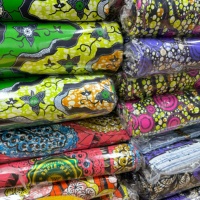 Kain Cetak Lilin Afrika Kualitas Terbaik 100% Katun, Produksi Nigeria, Kain Cetak Lilin Afrika, Pakaian Afrika, Tissu Pagne Capulana