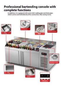 OEM Heavy Duty di động thanh di động quầy <span class=keywords><strong>bar</strong></span> di động di chuyển nhà hàng khách sạn Thanh thép không gỉ truy cập Cocktail thanh trạm - Product Image 2