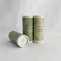 Prix usine 100% biodégradable maquillage cosmétique emballage personnalisé vide déodorant bâton conteneur Push Up baume à lèvres papier Tube