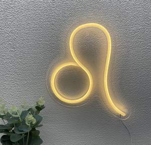 Signe d'<span class=keywords><strong>horoscope</strong></span> du zodiaque au néon lion pour décoration murale Constellation néon alimenté par USB astrologie cadeaux d'anniversaire - Product Image 5