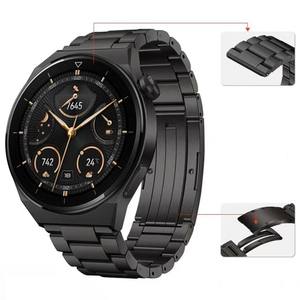 Correas de reloj de alta calidad de titanio con tres cuentas de Metal de 22MM para <span class=keywords><strong>Huawei</strong></span> <span class=keywords><strong>Watch</strong></span> <span class=keywords><strong>3</strong></span> <span class=keywords><strong>Pro</strong></span> GT3 GT2 pulseras correa de reloj - Product Image 2