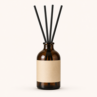 Coffret Cadeau Diffuseur à Bâtonnets Naturels Longue Durée avec Bouteilles en Verre Artisanales Sans Sulfate pour Parfum d'Ambiance