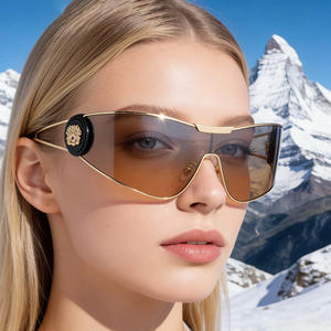 Gafas de Sol Deportivas de Moda BGN-98431 para Mujer, UV400, Espejo, Resistentes al Viento, Protección Solar para Ciclismo al Aire Libre, Marco de Metal y Plástico - Product Image 3