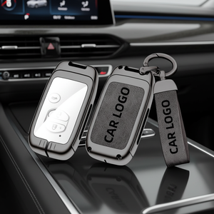 Funda <span class=keywords><strong>de</strong></span> Cuero y Aleación <span class=keywords><strong>de</strong></span> Zinc para Llaves <span class=keywords><strong>de</strong></span> Coche con Llaveros para <span class=keywords><strong>Toyota</strong></span> Camry <span class=keywords><strong>RAV4</strong></span> Corolla, Venta al por Mayor <span class=keywords><strong>de</strong></span> Fábrica, Logotipo Personalizado - Product Image 1