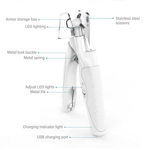 Dụng cụ cắt móng thú cưng nhẹ, di động, có tay cầm bằng nhự<span class=keywords><strong>a</strong></span> ABS, dùng cho việc chăm sóc <span class=keywords><strong>h</strong></span>àng ngày củ<span class=keywords><strong>a</strong></span> mèo con, chó con, cắt móng thú cưng - Product Image 5