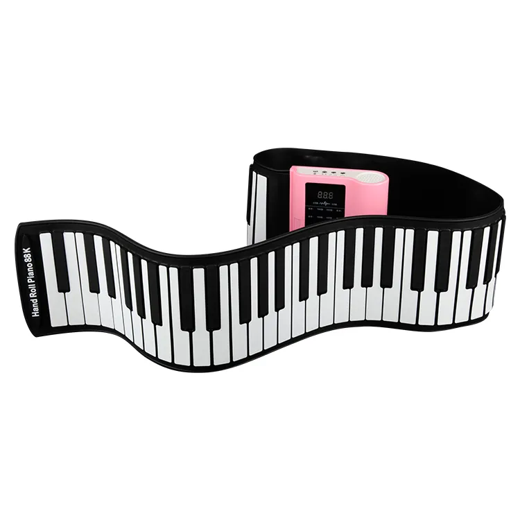 Promotionele Modieuze 61 Toetsen Roll Up Piano Digitale Elektronische Keyboard Piano Voor Onderwijs, School Of Training En Speelgoedspel