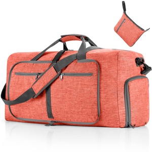 Sac de voyage pliable en gros, personnalisable avec logo, grande capacité, robuste, sac de sport et de week-end pour femme - Product Image 1