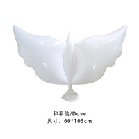Feuille de Ballon Fournisseur Mariage Blanc Colombe Ballon Grand Oiseau Colombe Partie Décor Hélium Globos Ballons
