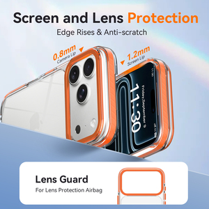 Funda Protectora para Teléfono con Logotipo Personalizado, Diseño Anti-Rayones, Marco Metálico Naranja para Lente, Protección Contra Impactos, Venta al Por Mayor - Product Image 2