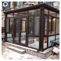 Véranda détachable imperméable et coupe-vent avec écran, pour la détente et les divertissements, abri de jardin, solarium