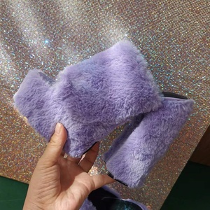 Slip-on <b>Soft</b> Fur Comfortable High Heel Outdoor Breathable Sandals Open Toe 2022 Spring Summer Women Thick Platform Size 47 - Product Image 6