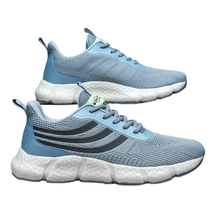 Chaussures de sport décontractées basses pour hommes en maille tissée respirante, style marche, à lacets, antidérapantes, pour l'été et toutes saisons - Product Image 1