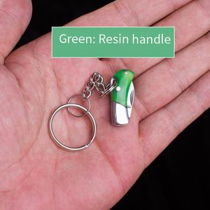 Mini couteau de poche, couteau miniature, porte-clés, couteau EDC avec manche en acier inoxydable et en résine - Product Image 5