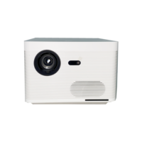 Mini projecteur 1100 ANSI Lumens HDR 10 avec autofocus IA et assistant vocal pour Full HD 1080P, son HIFI stéréo et compatible 3D pour home cinéma