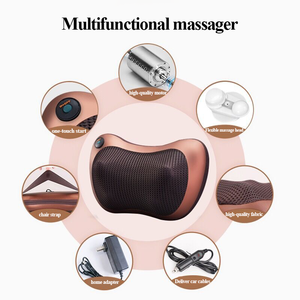 Shiatsu Xách Tay Thông Minh Massager Gối Cho Trở Lại Cổ Vai Với Nhiệt Rung Nhào Chức Năng Để Giảm Đau - Product Image 4