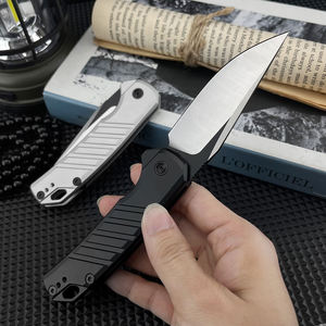 سكين جيب قابل للطي KS 7305 D2 بمقبض ألومنيوم، أداة تكتيكية للرحلات الخارجية والنجاة والإنقاذ والصيد - Product Image 2