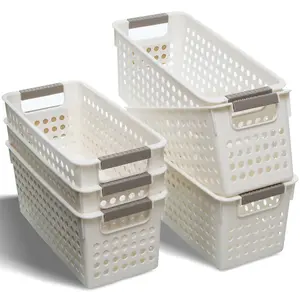 Citylife Günstige rechteckige Kleinigkeiten Pantry Organizer Bins Haushalt Hochwertige Home Storage Basket Kunststoff Aufbewahrung sbox