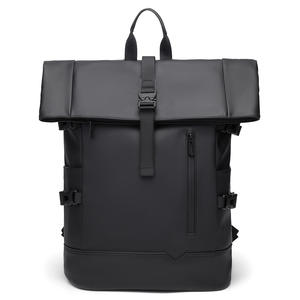 High-End Vintage Style Cross-Border Roll-Top <b>Backpack</b> for Men <b>Large</b> Capacity Casual and Business Travel <b>Backpack</b> - Product Image 4