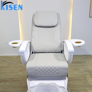 KISEN Spa pour les pieds sans tuyauterie, siège inclinable électrique confortable, fauteuil de pédicure moderne avec fonction de massage pour salon de beauté - Product Image 3