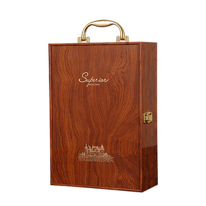 Bộ hộp rượu gỗ thủ công cao cấp, đựng một chai, làm quà tặng cho những dịp trang trọng - Product Image 1