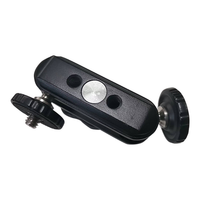 Bras articulé professionnel en métal à double rotule, réglable, rotation à 360 degrés, support de moniteur, UNC 1/4 pouce, pour moto