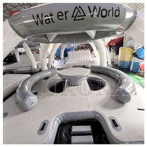 منصة عائمة على البحر، قارب قابل للنفخ، خيمة، أريكة استرخاء متعددة الأشخاص، سرير عائم، مسبح، يخت - Product Image 5