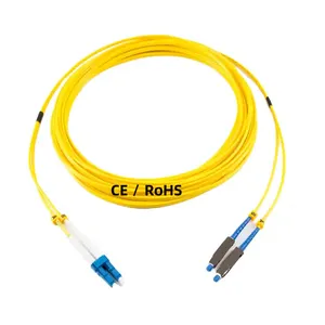 Produsen grosir 24-Core Custom PBT tabung longgar bahan 1m panjang SM jenis Aerial Optical Fiber Jumper kabel konektor