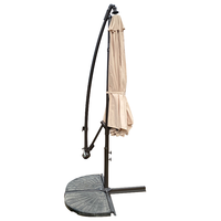 Parasol suspendu 3M Banana en stock, prêt à être expédié pour jardin, patio, cour extérieure