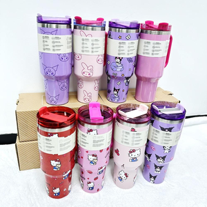 Nouvelle gourde isotherme double paroi en acier inoxydable de 40 oz avec poignée et paille, personnalisable, à prix raisonnable, modèle Senrio <span class=keywords><strong>Familly</strong></span> KT - Product Image 4