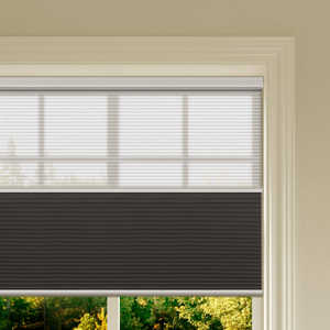 ستائر خلوية آلية للنهار والليل معتمة تعمل من الأعلى للأسفل ونظام خلايا النحل للنوافذ بدون حبال مع طبقة شفافة - Product Image 2