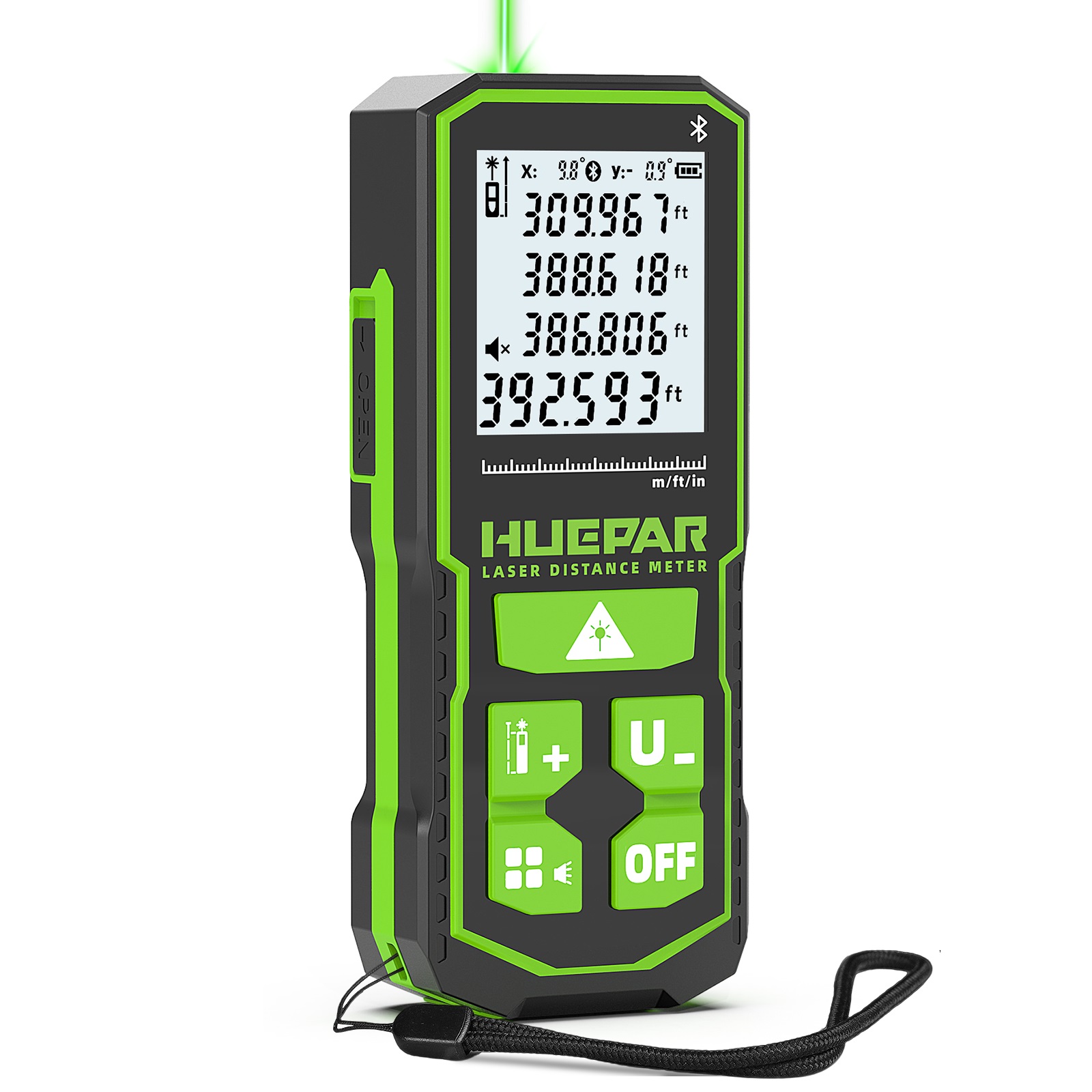 Лазерный измеритель расстояния Huepar S60G/S100G/S120G-BT зеленый свет цифровой перезаряжаемый лазерный измеритель с Bluetooth-приложением