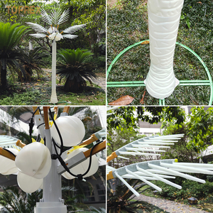 टॉपक्स अवकाश प्रकाश प्रकाश 3 मीटर आरजीबी द्वारा नारियल ताड़ के पेड़ आउटडोर पार्क परिदृश्य स्ट्रीट सजावट के लिए कृत्रिम पेड़ - Product Image 3