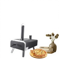 Four à pizza extérieur au bois, four extérieur portable en acier inoxydable de 12 pouces pour la cour, four à pizza extérieur pour la cour