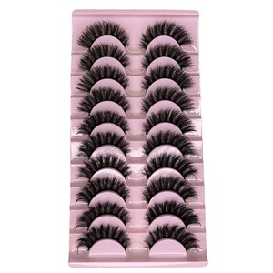 Ciglia Finte 3D in <span class=keywords><strong>Visone</strong></span> Sintetico, 15mm-25mm, Confezione Personalizzata con Logo, Fatte a Mano, Morbide e Voluminose - Product Image 4