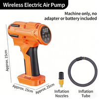 Nouveau compresseur d'air portable 12V pour voiture avec manomètre numérique, arrêt automatique, moniteur de pression des pneus, lumière d'urgence, 2000mAh, gonflage