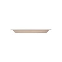 Assiette jetable de 10 pouces en bagasse naturelle, écologique, biodégradable, résistante à l'huile et à l'eau, compatible micro-ondes et réfrigérateur, pour le camping