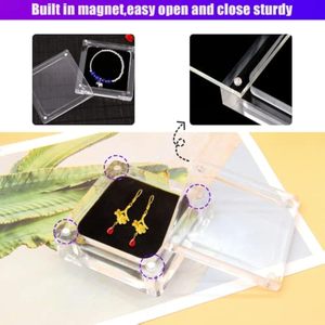 Boîte libre faite en usine de couvercles supérieurs de bijoux en acrylique à usage domestique transparent pour l'affichage uniquement - Product Image 4