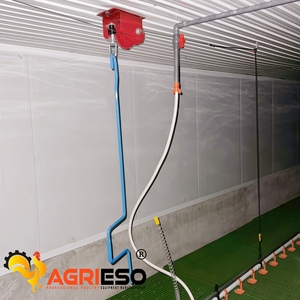 Agrieso Mangeoire automatique pour poulets 20 oiseaux Système d'alimentation par le sol Équipement pour poulets de chair Agri <span class=keywords><strong>Twin</strong></span> Boîte d'alimentation - Product Image 3