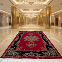 Non Slip Luxury Modern Designer Pure Silk Hand Knotted Area Rug Carpet for Living Room Bedroom Hotel Lounge Premium Interior