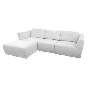 Sofá Seccional Modular Convertible de Lujo Ultraconfortable con Tela de Terciopelo Moderna y Cojines Profundos y Cómodos - Product Image 5