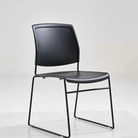 Chaise Visiteur PM-0471 Empilable en Plastique PP, Chaise de Bureau au Design Contemporain, Hauteur Réglable - Idéale pour la Maison, le Bureau, l'Hôtel, l'Atelier