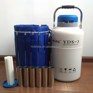 Contenedores de Presión de Nitrógeno Líquido <span class=keywords><strong>para</strong></span> Inseminación Artificial de Estallinos a Bajo Precio, Almacenamiento de Semen Equino, Productos de IA, Aluminio - Product Image 1