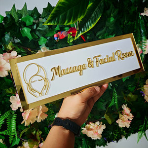 Letrero Acrílico Personalizado para Interiores, Placa Decorativa Estética para Spa, Negocio, Sala de Tratamientos, Letrero para Puerta de Spa - Product Image 5